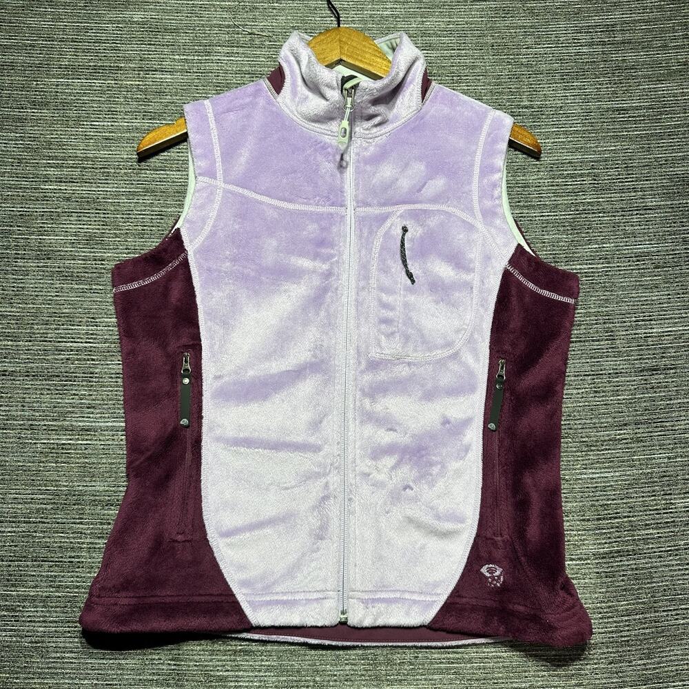 Mountain Hardwear Vest Women's S Purple Full Zip Wind Stopper Pocket